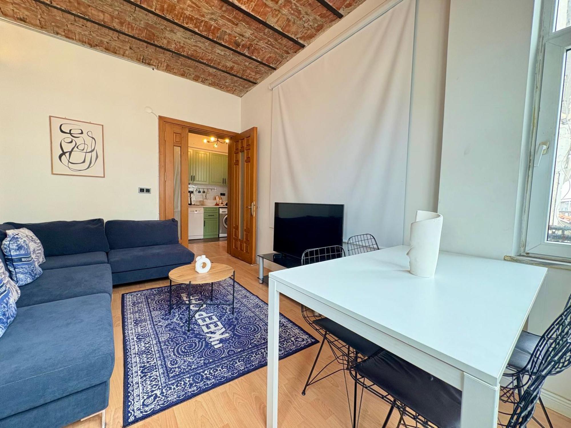 High Ceiling Cozy With 3 Bedroom Beyoglu Apartment